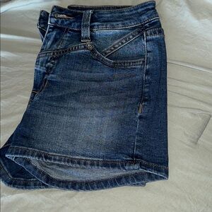 Dark Blue Denim shorts